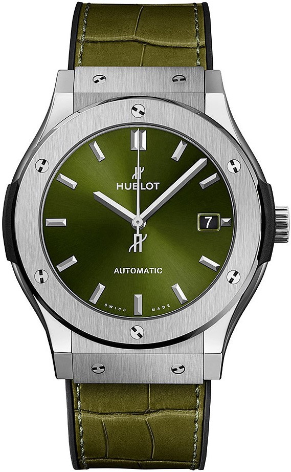 AAA Replica Hublot Classic Fusion Titanium Green Watch 511.NX.8970.LR